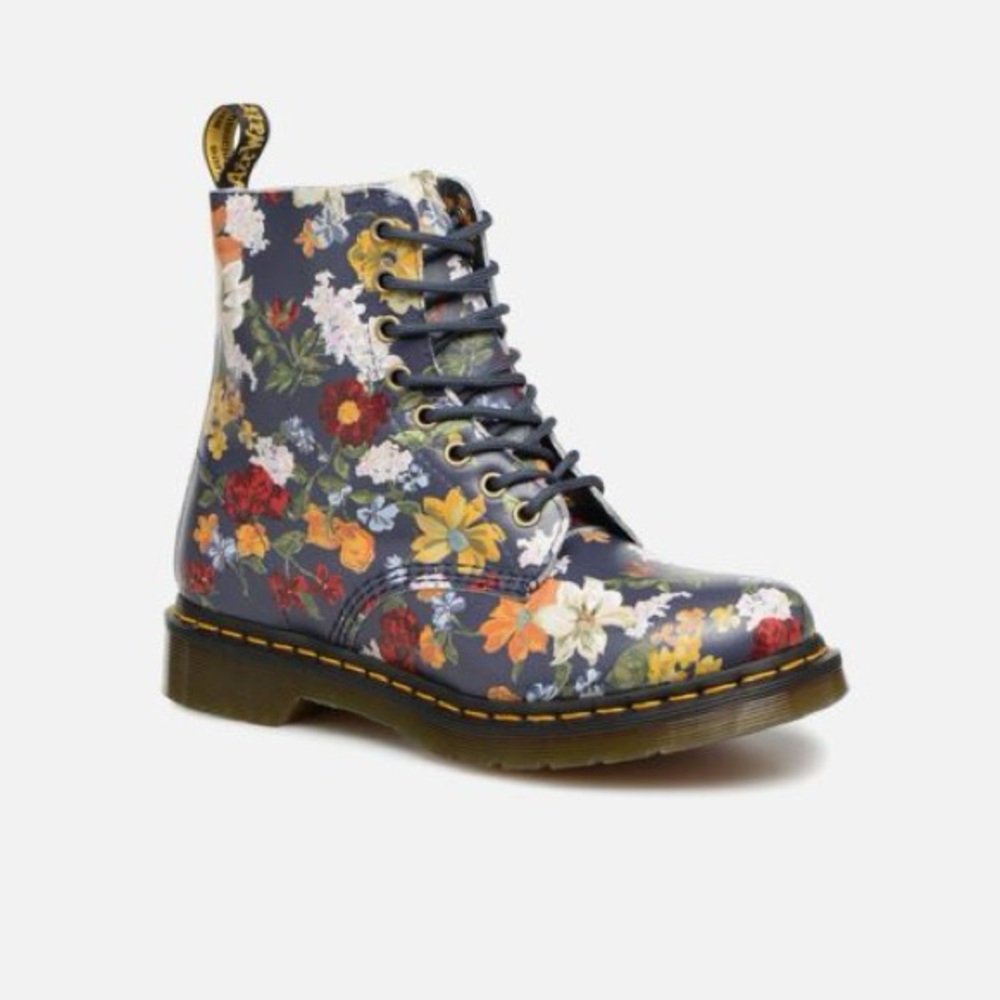 Rare Limited Edition! Dr Martens 1460 Pascal Darcy Floral Combat Boots